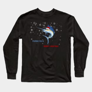 Fishing You A Merry Christmas Long Sleeve T-Shirt